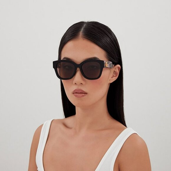 Gucci GG1550SK 004 BRAND NEW Sunglasses Black Red Women Square main image 11